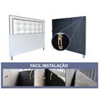Cabeceira Painel Solteiro Estofada Veneza Diamond 10 Suede Li