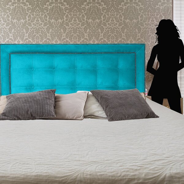 Cabeceira Painel Solteiro Estofada Veneza Diamond 10 Suede Li