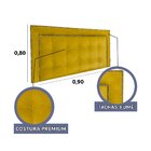 Cabeceira Painel Solteiro Estofada Veneza Diamond 10 Suede Li