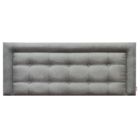 Cabeceira Painel Solteiro Veneza Luxor 10 Linho Cinza 90 X 60