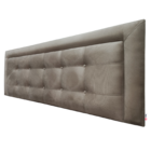 Cabeceira Painel Solteiro Veneza Luxor 10 Suede Liso Mascavo