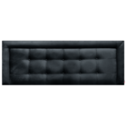 Cabeceira Painel Solteiro Veneza Luxor 10 Suede Liso Preto 90