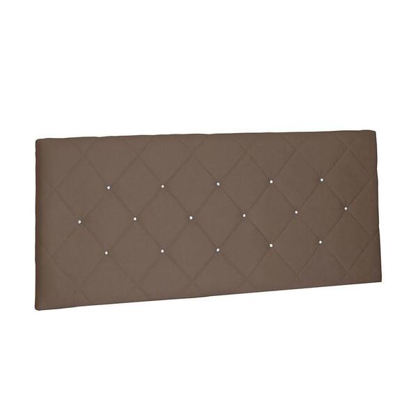 Cabeceira Painel Tânia Casal 140cm Suede Caramelo