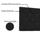 Cabeceira Painel Tânia Para Cama Box Casal 140 Cm Corino Pret