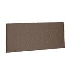 Cabeceira Painel Tânia Solteiro 90cm Suede Caramelo
