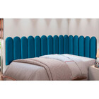 Cabeceira Painel Texas King 195cm Modulado Veludo Speciale Ho