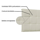 Cabeceira Painel Verona Para Cama Box Casal 140 Cm Corino Beg