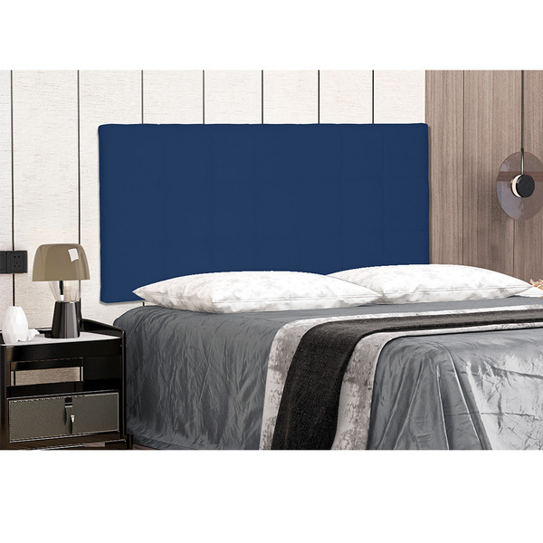 Cabeceira Painel Verona Para Cama Box Queen 160 Cm Suede Azul