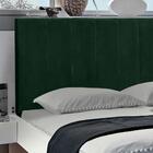 Cabeceira Painel Vitória 158cm Cama Box Queen Verde Militar