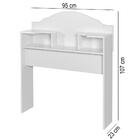 Cabeceira Para Box Em Mdf Solteiro Evelyn Branco Carmolar