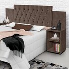 Cabeceira Para Cama Box Aveludada Com Mesa De Apoio Classic