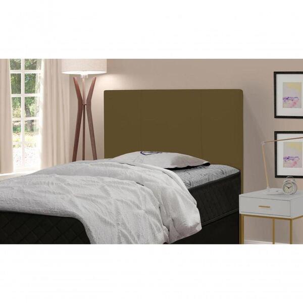 Cabeceira Para Cama Box Casal 1,40cm Linho Marrom