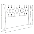 Cabeceira Para Cama Box Casal 140 Cm Beatriz Corino Branco I0