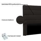 Cabeceira Para Cama Box Casal 140cm Corino Marrom