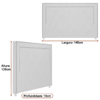 Cabeceira Para Cama Box Casal 140cm Line Courino Bege - Salla