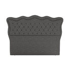 Cabeceira Para Cama Box Casal 140m Eliza Linho Cinza I02 - D'