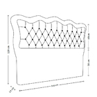 Cabeceira Para Cama Box Casal 140m Eliza Linho Cinza I02 - D'