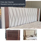 Cabeceira Para Cama Box Casal 162cm Pierre Linho Bege - Salla