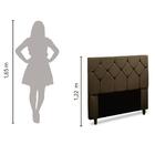 Cabeceira Para Cama Box Casal Cairo Dobuê 1.40m Castor Suede