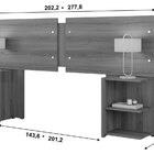 Cabeceira Para Cama Box Casal Capitonê 1,40x56cm Sophia - Rosa