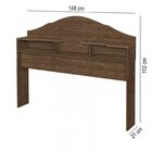 Cabeceira Para Cama Box Casal Com 2 Nichos Evelyn  Mocaccino