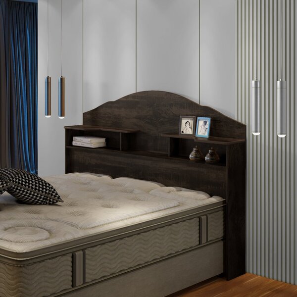 Cabeceira Para Cama Box Casal Com 2 Nichos Evelyn Carmolar No