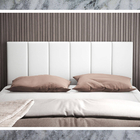 Cabeceira Para Cama Box Casal Estofada Corino Branco Yasmin