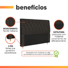 Cabeceira Para Cama Box Casal Istambul Dobuê 1.40m Chocolate