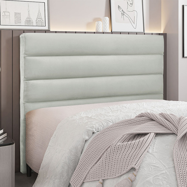 Cabeceira Para Cama Box Casal La Italiana 140cm Veludo - Ssx