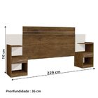 Cabeceira Para Cama Box Casal Moana J&a Jequitibá/off White