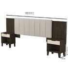 Cabeceira Para Cama Box Casal/queen Elena Chocolate/off White