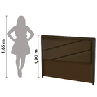 Cabeceira Para Cama Box Casal Queen Oxford 1,62m Marrom Probel