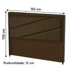 Cabeceira Para Cama Box Casal Queen Oxford 1,62m Marrom Probel