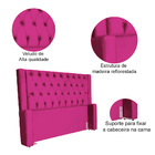 Cabeceira Para Cama Box Emma Luxo Veludo Cores - Ds Estofados