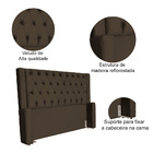 Cabeceira Para Cama Box Emma Luxo Veludo Cores - Ds Estofados