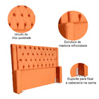 Cabeceira Para Cama Box Emma Luxo Veludo Cores - Ds Estofados