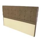 Cabeceira Para Cama Box King 1,95m Marrom Denken Paris