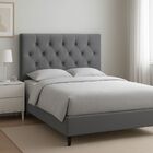 Cabeceira Para Cama Box King 195 Cm Celina   Com Frame Suede