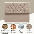 Cabeceira Para Cama Box King 195 Cm Manuela Com Frame Suede C