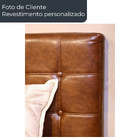 Cabeceira Para Cama Box King 195cm Libia Linho Off White - Sa