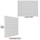 Cabeceira Para Cama Box King 195cm Veso Linho Bege - Sallar H