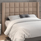 Cabeceira Para Cama Box King 213cm Tratto Veludo Bege - Salla