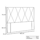 Cabeceira Para Cama Box King Aquilla 195cm Veludo - Ssx Multi