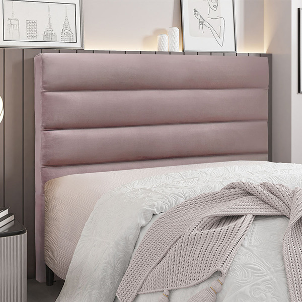Cabeceira Para Cama Box King La Italiana 195cm Veludo - Ssx M