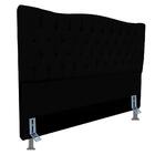 Cabeceira Para Cama Box King Size 1,95 Cm Capitone Preto