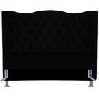 Cabeceira Para Cama Box King Size 1,95 Cm Capitone Preto