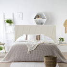 Cabeceira Para Cama Box King Size 195 Cm Iza Bege