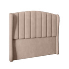 Cabeceira Para Cama Box Queen 160 Cm Angel Veludo Bege I02 -