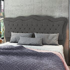 Cabeceira Para Cama Box Queen 160 Cm Eliza Linho Cinza I02 -