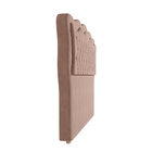 Cabeceira Para Cama Box Queen 160 Cm Eliza Veludo Bege I02 -